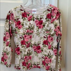 Gymboree Pink Floral Long Sleeve Shirt